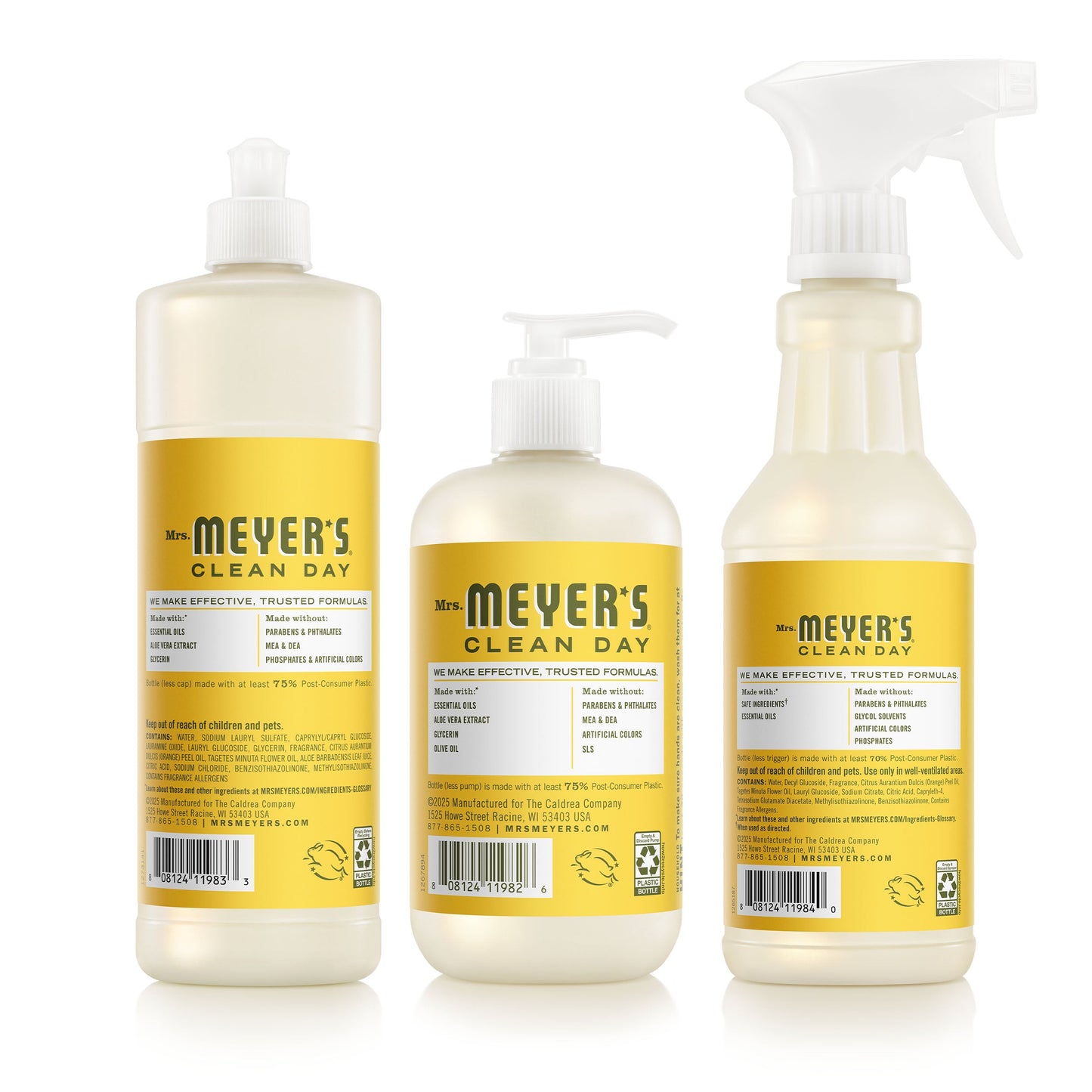 Mrs. Meyers Dandelion Kitchen Basics Set - Hand Care - with Everyday Cleansing