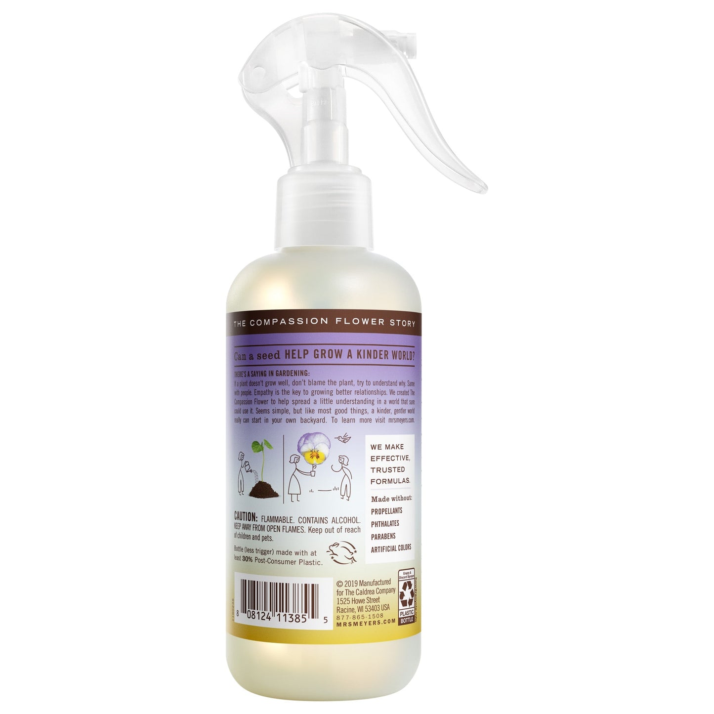 Compassion Flower Room Freshener Mrs. Meyers - with Garden-Inspired Scent