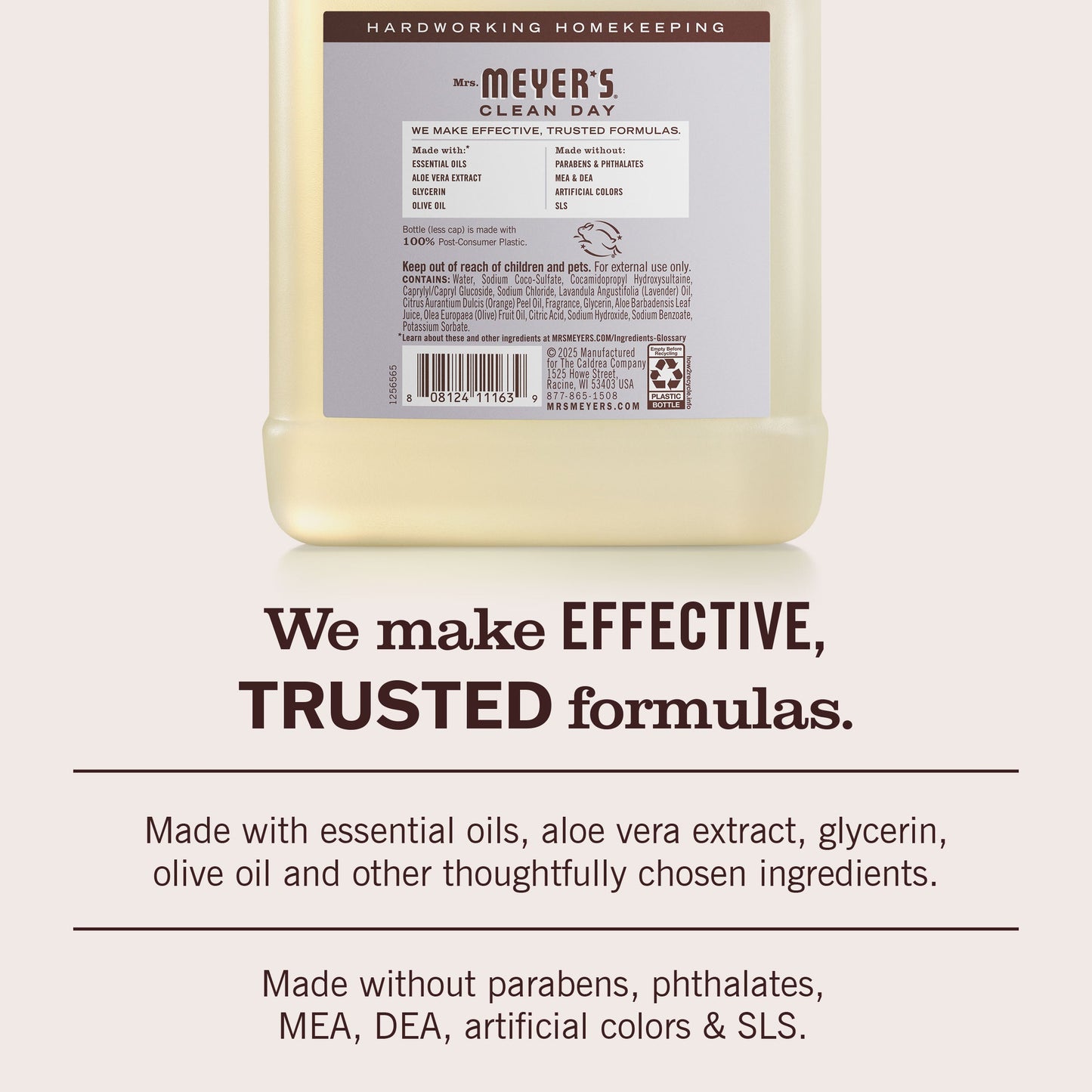 Lavender Liquid Hand Soap Refill Mrs. Meyers - with Everyday Cleansing