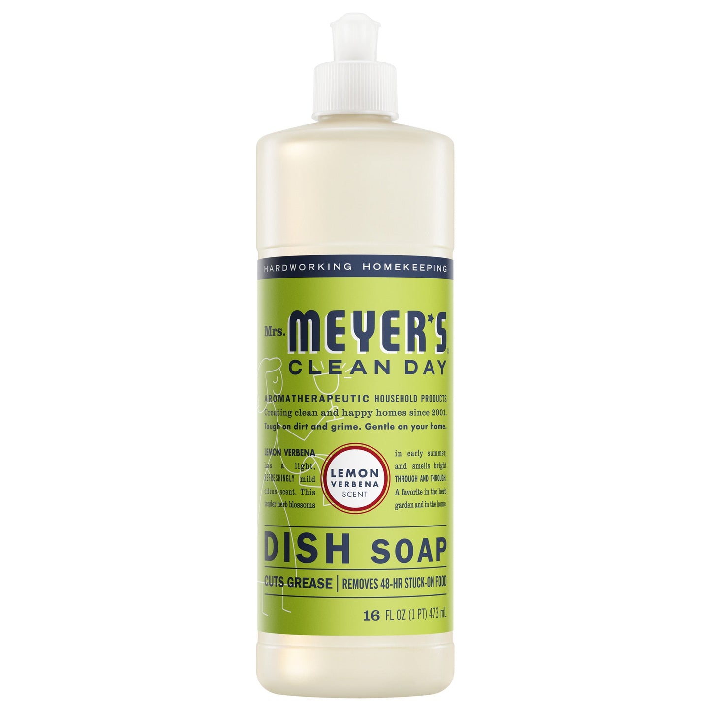 Mrs. Meyers Lemon Verbena Dish Soap - with Kitchen Cleanup