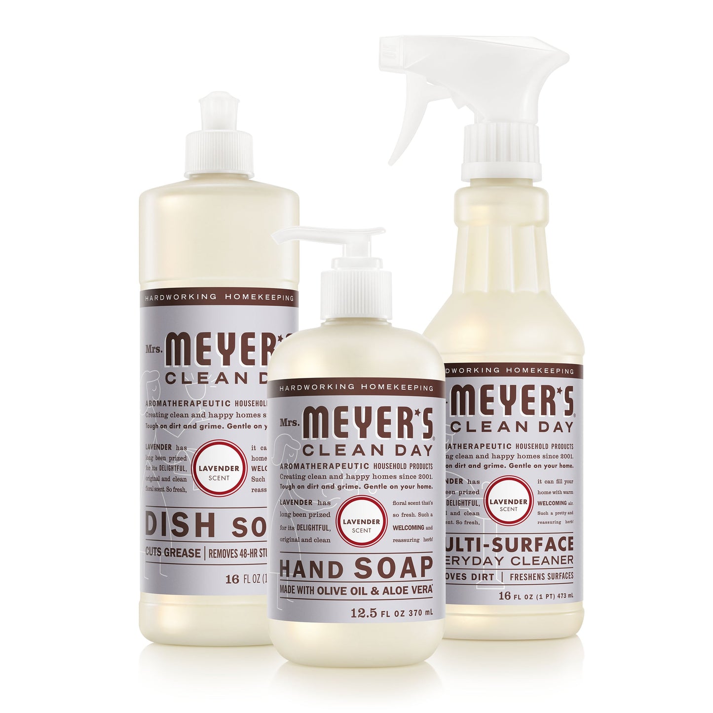 Mrs. Meyers Lavender Kitchen Basics Set - with Everyday Cleansing