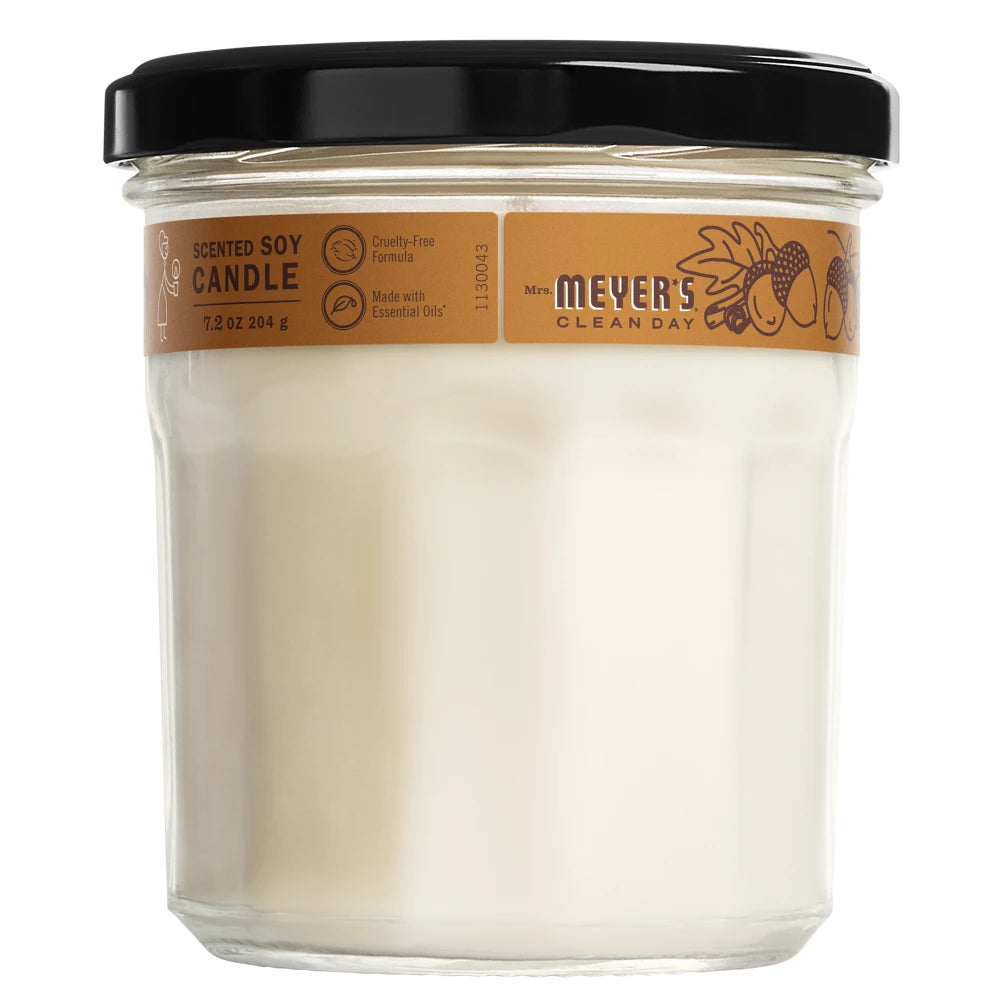 Mrs. Meyers Acorn Spice Soy Candle Large - with Garden-Inspired Scent