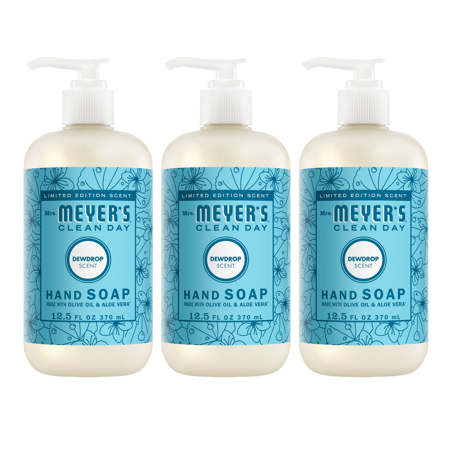 Dewdrop Liquid Hand Soap 3 - count Bundle - with Everyday Cleansing