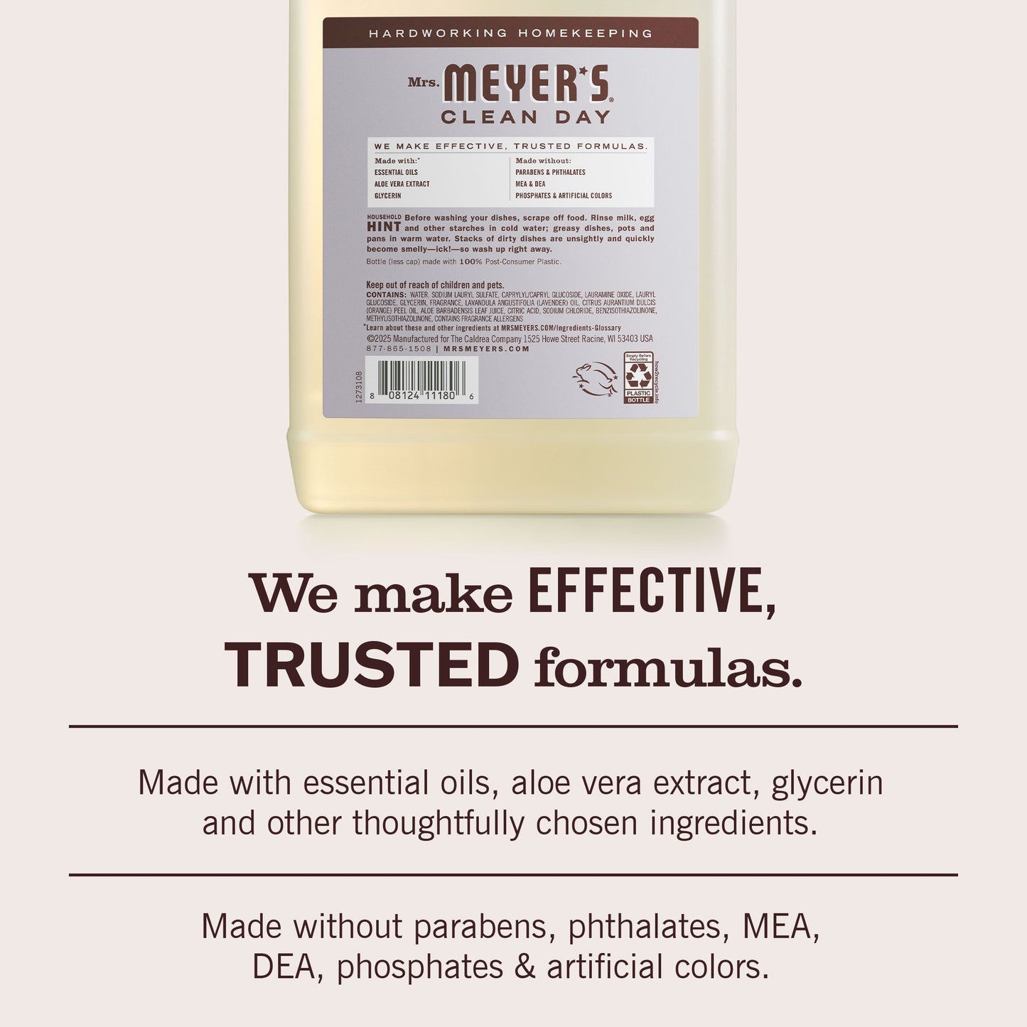 Mrs. Meyers Lavender Dish Soap Refill - with Kitchen Cleanup