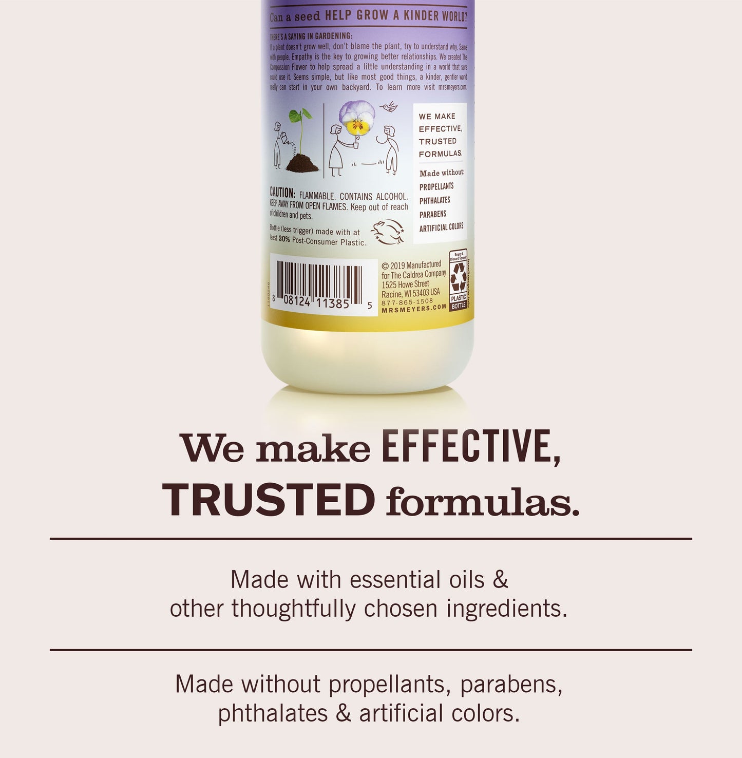 Compassion Flower Room Freshener Mrs. Meyers - with Garden-Inspired Scent