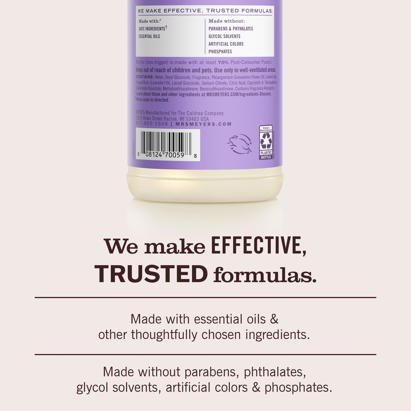 Mrs. Meyers Lilac Multi - Surface Everyday Cleaner - with Everyday Surface Care