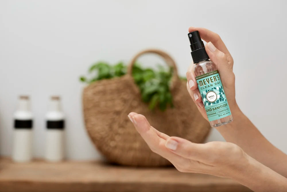Mrs. Meyers Basil Hand Sanitizer - with Everyday Cleansing