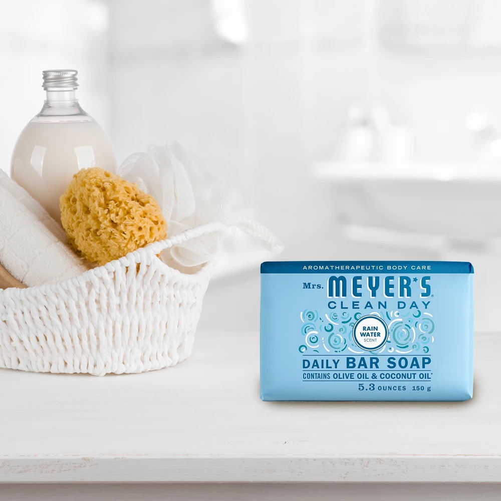 Mrs. Meyers Rain Water Daily Bar Soap - with Daily Cleansing