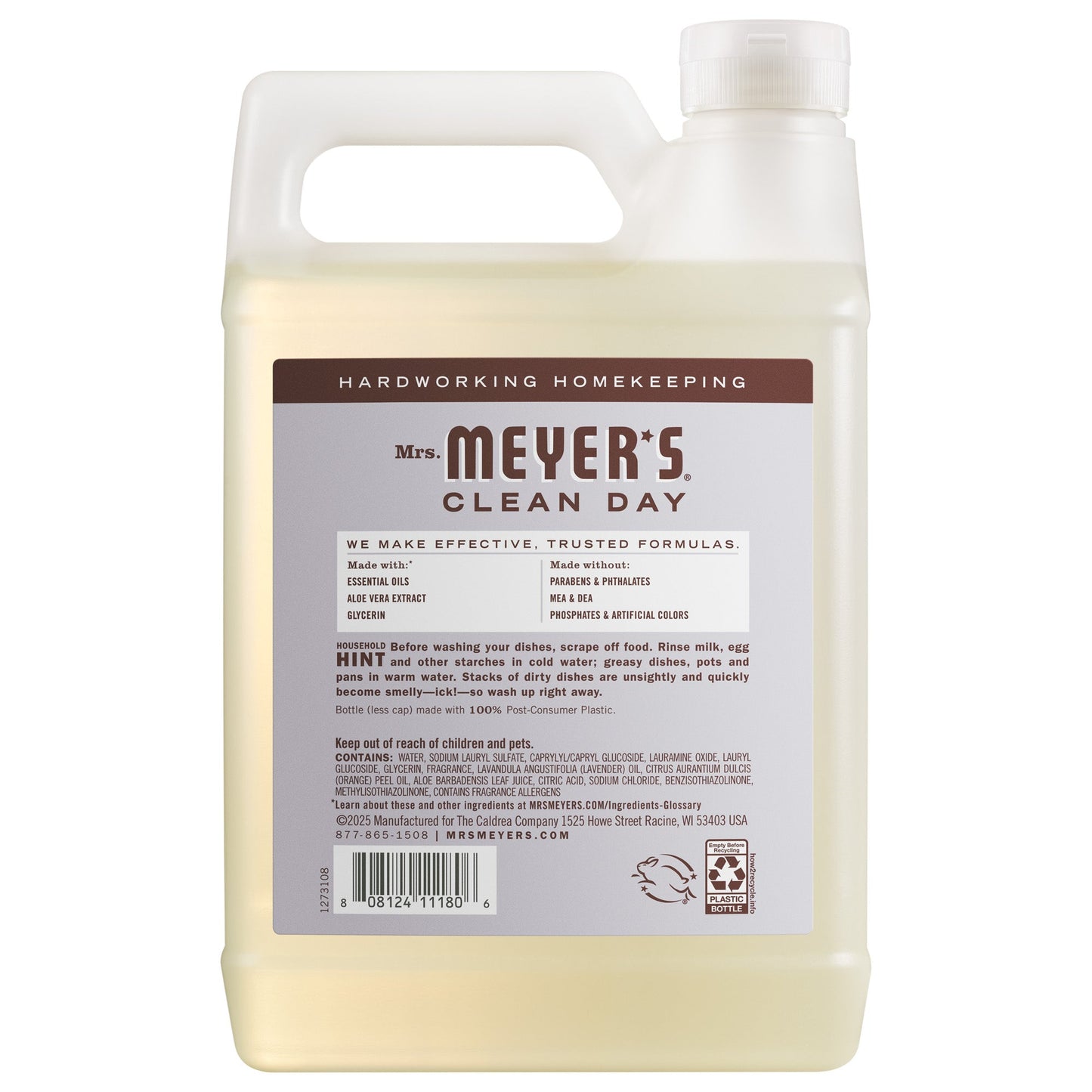 Mrs. Meyers Lavender Dish Soap Refill - with Kitchen Cleanup