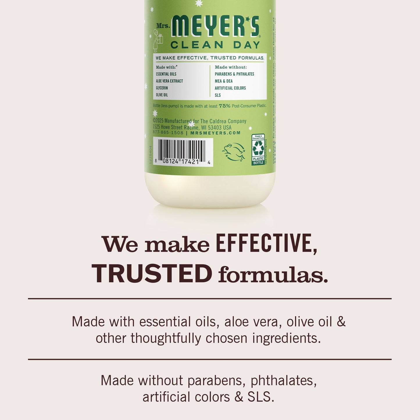 Mrs. Meyers Iowa Pine Liquid Hand Soap 3 - count Bundle - with Everyday Cleansing