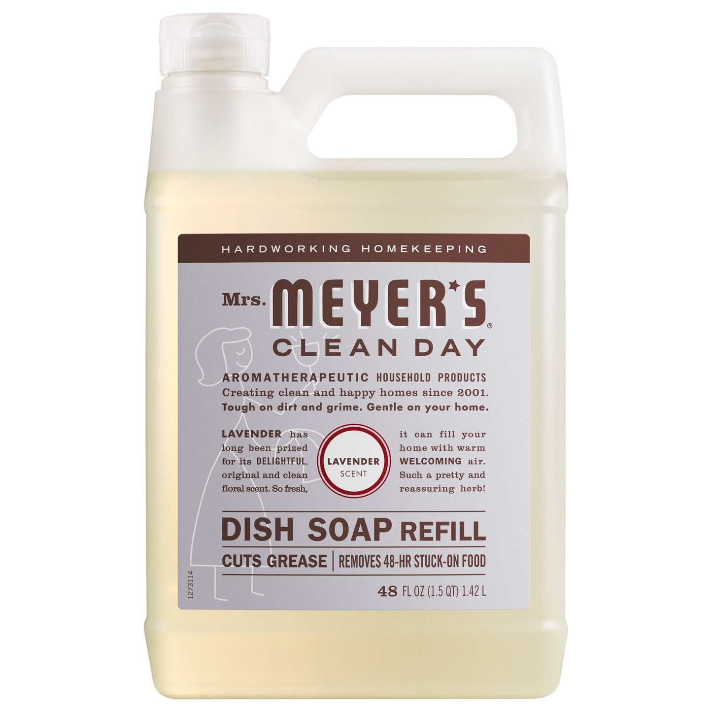 Mrs. Meyers Lavender Dish Soap Refill - with Kitchen Cleanup