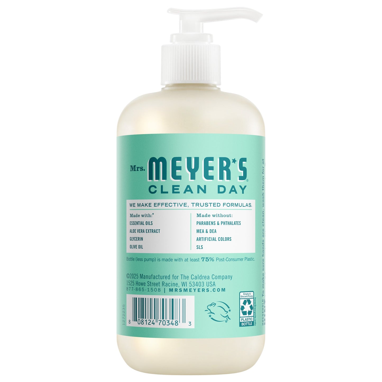 Mrs. Meyers Mint Liquid Hand Soap - with Everyday Cleansing