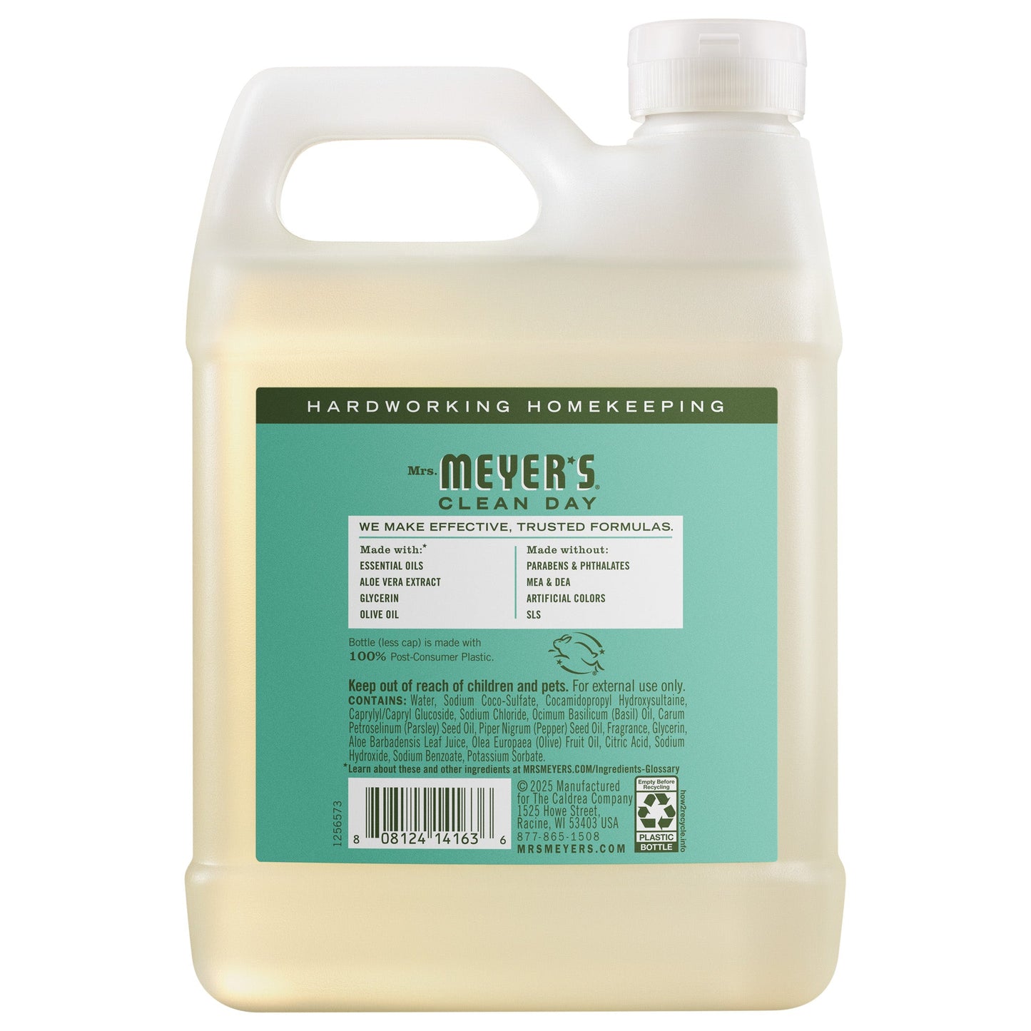 Mrs. Meyers Basil Liquid Hand Soap Refill - with Everyday Cleansing