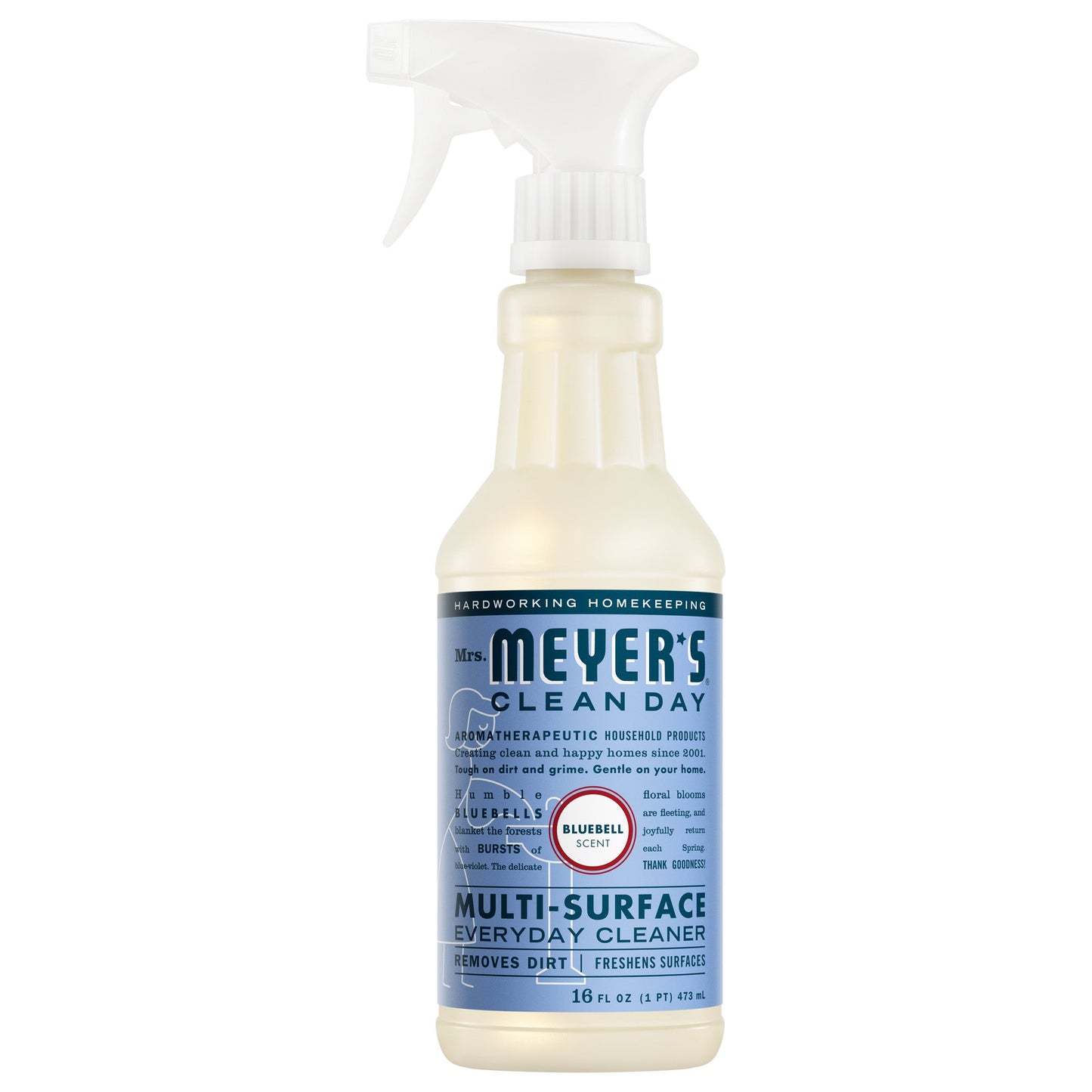 Mrs. Meyers Bluebell Multi - Surface Everyday Cleaner - with Everyday Surface Care