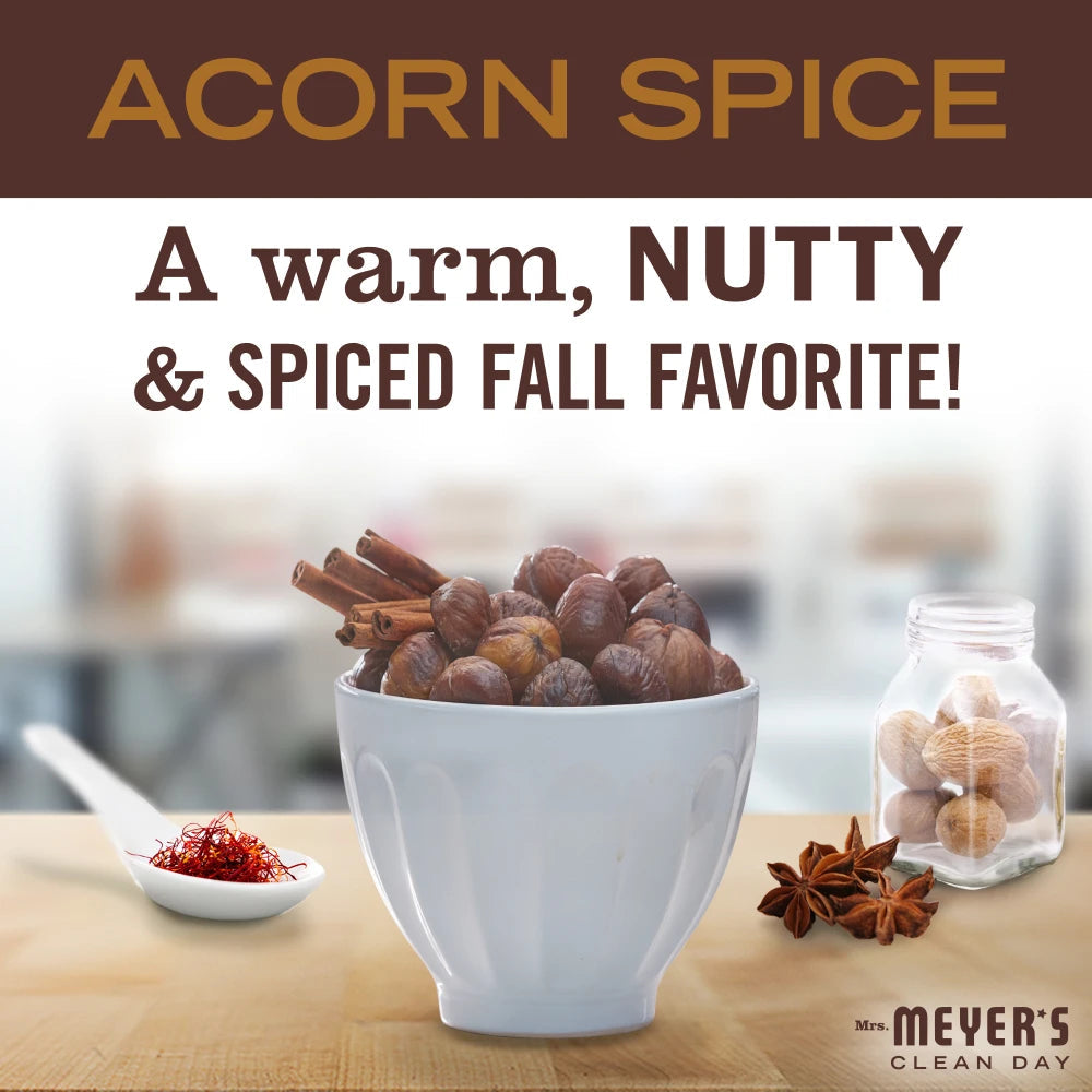 Mrs. Meyers Acorn Spice Soy Candle Large - with Garden-Inspired Scent